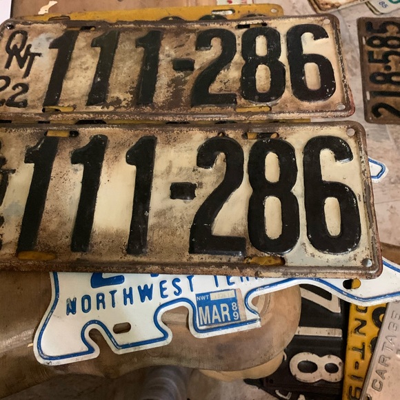 Vintage license plates Ontario 1920 - Picture 5 of 16